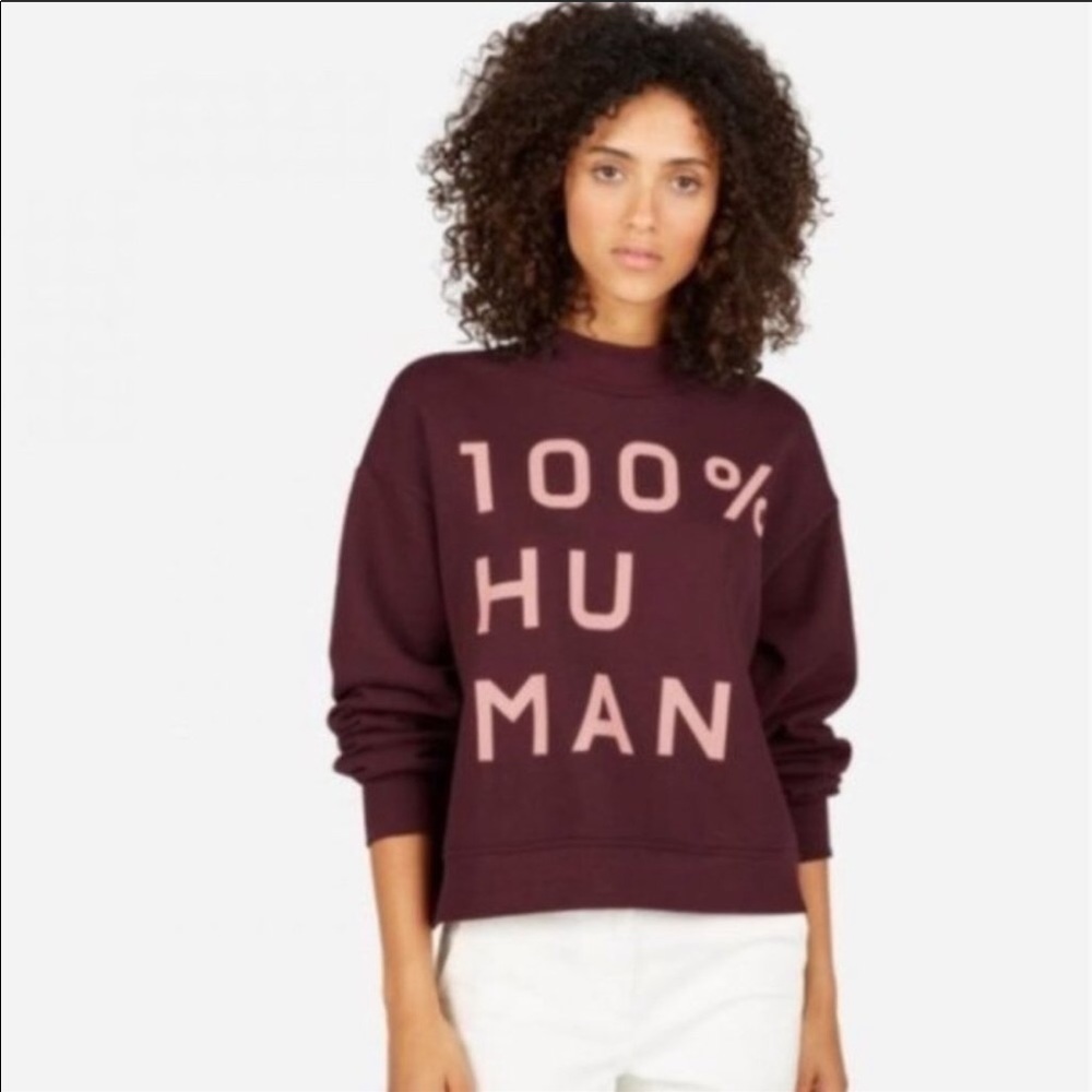 Everlane 100% Human pull over sweatshirt